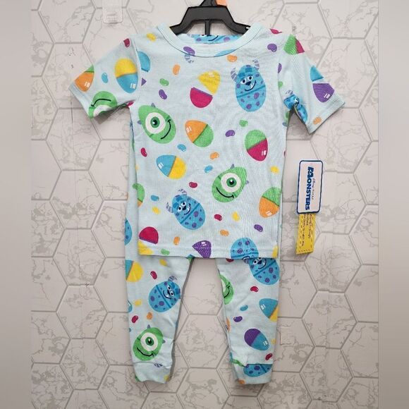 Nwt Family Look Unisex Boy or Girl Monster's Inc. 100% Cotton Easter Pajama sets - Picture 2 of 7